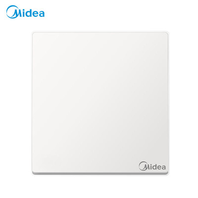 

Midea Midea switch socket power panel 86 type one billing control 1 open single wall home concealed elegant white no border E05