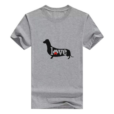 

Dachshund Gift Love Dog PAW Prints Doxie Breed Men T-Shirt