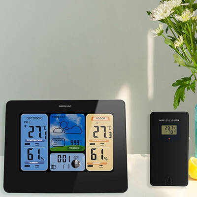 

TS - E04 - B Color Screen Weather Forecast Radio Wave Electronic RF Wireless Meteorological Alarm Clock