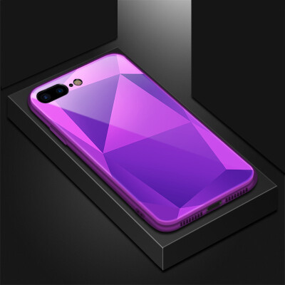 

Goowiiz Phone Case For Iphone 787 Plus8 Plus Luxury Optically square glass TPUPC Full Protective cover