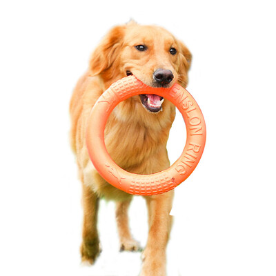 

Huayuan pets hoopet dog toy pet pull ring molar tooth cleaning toy large dog side animal labrador interactive training toy L