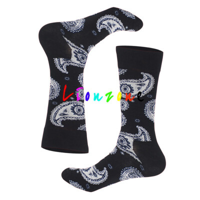 

LIONZONE Happy Socks Neutral Plus Size With Totem Design British Wind Style Combed Cotton Socks Funny Gift Men&Women