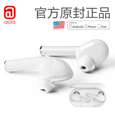 

Aola Bluetooth headset Apple wireless sports binaural in-ear air business pods universal iphonexs Huawei millet 8 mobile phone S20XsMax piano black