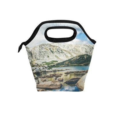 

Lunch Bag Beautiful Sincerey Tote Travel Picnic Insulated Handbags Portable Zipper Lunch Bag Box