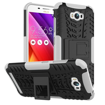 

Fivice Asus Zenfone Max ZC550KL Case TPU anti-fall tire pattern back clip bracket phone case