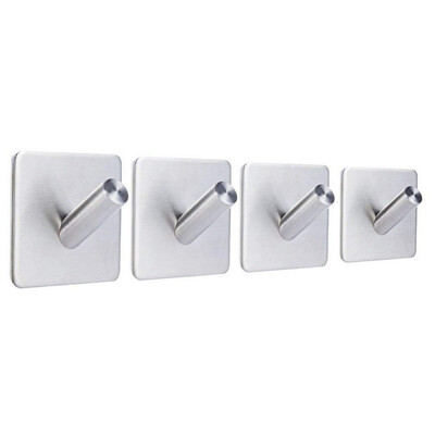 

UpperX Wall Door Hook Clothes Hook Towel Racks Drilling Bathroom Hooks with 3 M Adhesive for Kitchen&Bathroom
