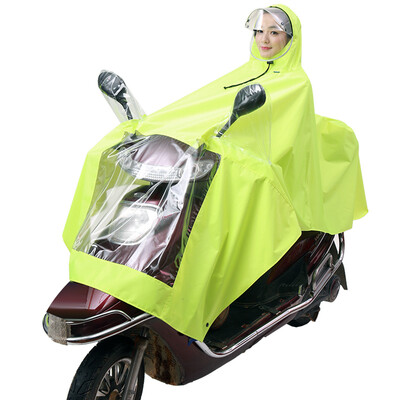 

Kendo outdoor riding adult electric battery motorcycle raincoats men&women single poncho increase thickening adjustable detachable hat eaves P1-T Ying Huang 4XL