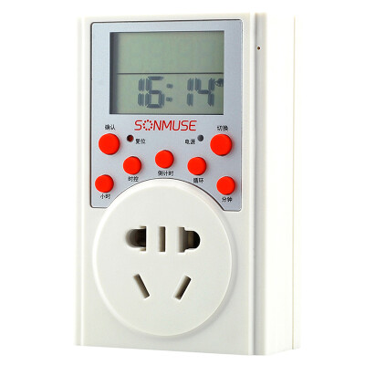 

Sound Muse (SONMUSE) SF-S1NTW intelligent electronic timing off power timing socket large screen digital 10A socket