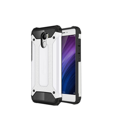 

Fivice Xiaomi Redmi 4 case Luxury Silicone Diamond Armor PC Hard Shell Phone Case