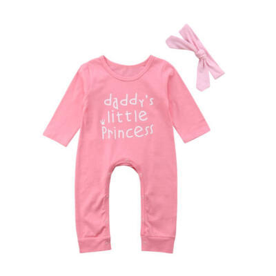 

Cute Infant Baby Girl Kids Romper Jumpsuit Cotton Bodysuit Clothing Outfit 0-18M