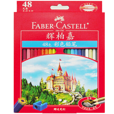 

Faber-castell Масляный цветной карандаш 48 Цветной карандаш Цветной карандаш-карандаш Set Castle Series (подарочная ручка)