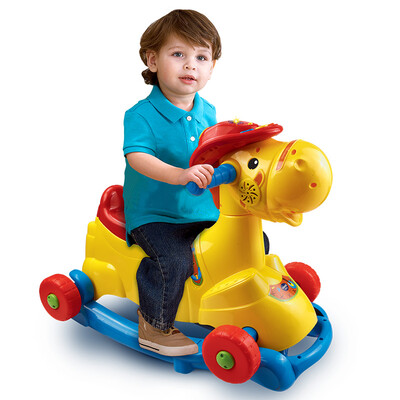 

VTech Vtech multi-function rocking horse childrens toy rocking horse toy Trojan rocking chair baby toy car dual-use can ride educational toys