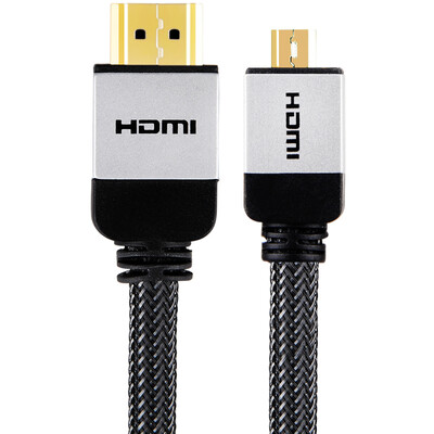 

Ferguson cabos F003201 Micro hdmi to hdmi line mobile phone mini HDMI output connection TV HD line data line 1 m aluminum alloy upgrade section
