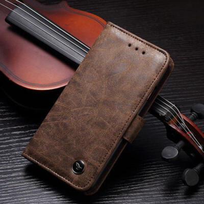 

Vintage Leather Phone Case Magnetic Flip Card Holder Wallet Cover For iPhone