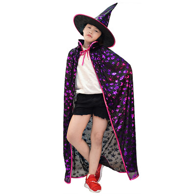 

New&new fine arts Halloween childrens magic dress set masquerade cosplay show decorative props ghost party party role performance cos clothing E section  code 125cm