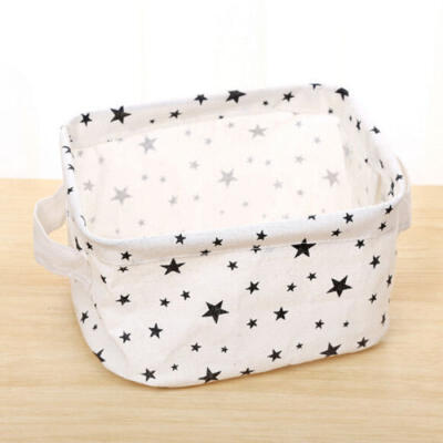 

AU Linen Desk Storage Box Holder Jewelry Cosmetic Stationery Organizer Case Box