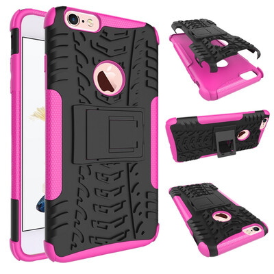 

Fivice iPhone 6 Plus 6S Plus Case TPU anti-fall tire pattern back clip bracket phone case