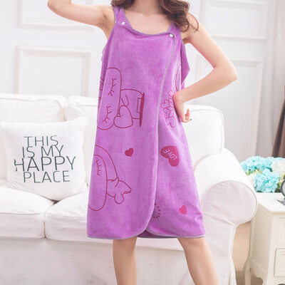 

2018 Upgrated Woman Wearable Magic Bath Towel With Button Mircofiber GF Soft Swimming Beach Bath Towel