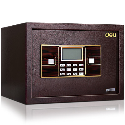 

Efficient (deli) 33118 electronic password safe box all steel anti-theft key password double protection