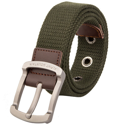 

Elmont Belt Outer Belt Men&39s Belt Trousers Belt Belt Buckle Canvas Belt Tactical Military Casual Belt Metal Buckle Army Green 640-301