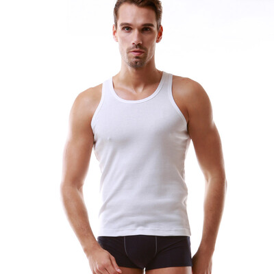 

St Paul&39s Pure Cotton Vest Men&39s Cotton Comfort Shirt Thread Vest Men&39s T-shirt PU-3003 Breathable Skin-White White XXL 180105
