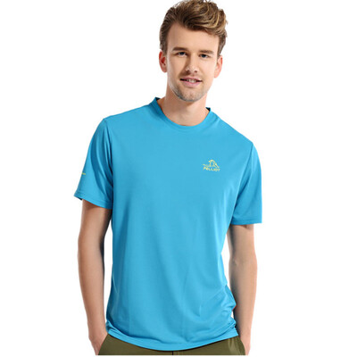 

Pellie&PELLIOT outdoor quick-drying t-shirt male&female sports perspiration quick-drying quick-drying round neck short sleeve 1745 male blue