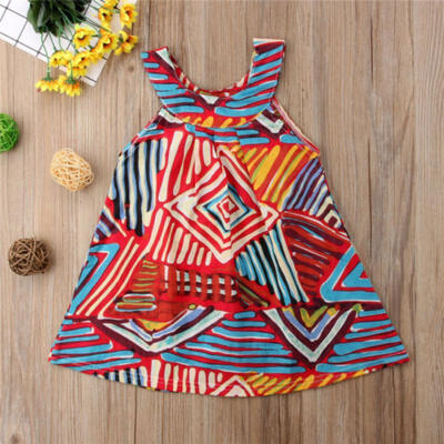 

Kids Baby Girls Toddler Sleeveless Flower Tutu Princess Dress Party Dresses New