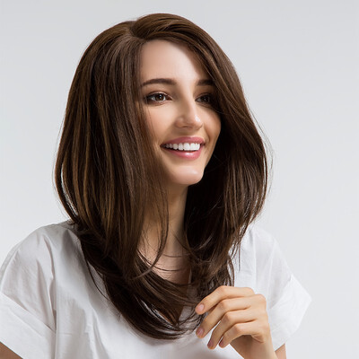 

BLONDE UNICORN Part Lace Front Wig Long Wig For Women Natural Straight Synthetic 18 Inch Hair Wigs High Temperature Fiber