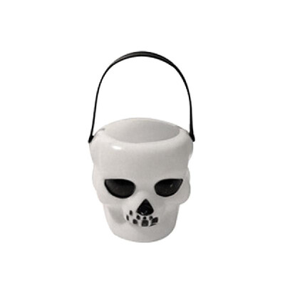 

Halloween Decor Witch Cauldron Portable Skull Candy Kettles Halloween Dance Party Decoration Children Decorative Prop