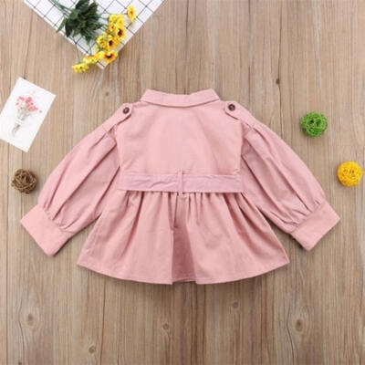 

Toddler Kids Baby Girls Coat Jacket Dress Outfit Long Sleeve Windbreaker Clothes
