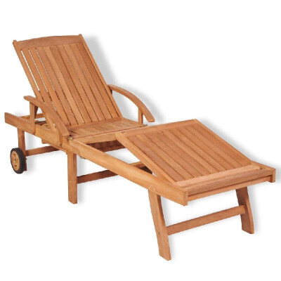 

Teak 5-Position Sun Lounger 768"x234"x138