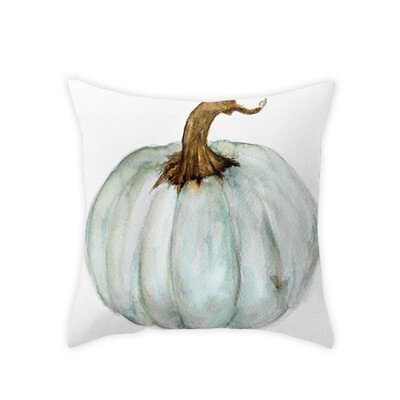 

Watercolor Pumpkin Throw Pillow Covers Halloween Thanksgiving Day Cotton Linen Car Sofa Pillowcase Home Decor