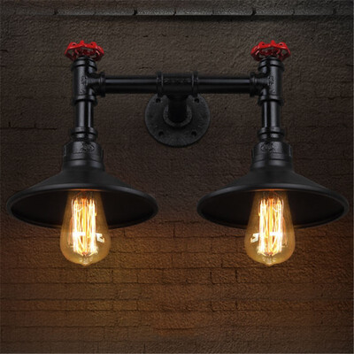

Bacheer HL371195 2 Light Double LED Wall Sconce Pipe