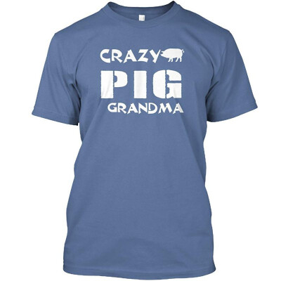 

Crazy Pig Grandma Tshirt - Hanes Tagless Tee