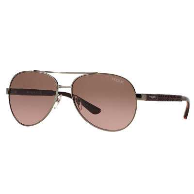 

VOGUE Vogg sunglasses gun color frame pink brown gradient lens fashion full frame glasses sunglasses VO3997S 54814 58mm