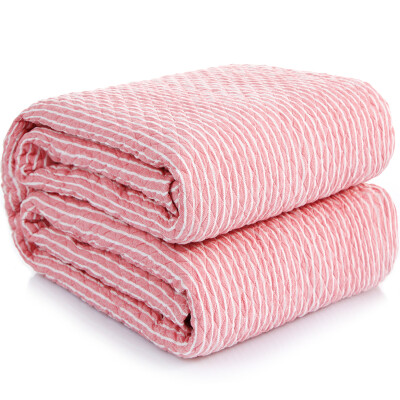 

Sanli cotton Korean striped towel air conditioning blanket home office lunch break blanket