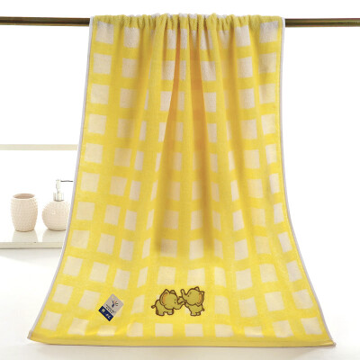 

Gold towel home textiles untwisted satin embroidered towel 4362WH single installed yellow