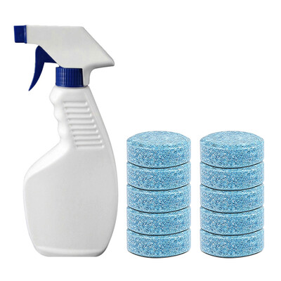 

Multifunctional Effervescent Spray Cleaner with Sprayer Bottle Stain Remover Kitchen Bathroom Home Cleaning Tool Blue