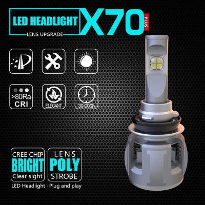 

xhp70 led headlight h1 H4 60w 8000LM led car auto headlight