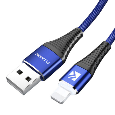 

FLOVEME LED For Lightning to USB Cable For i-Phone X XS Max Fast Charger Charging USB Data Cable For i-Pad i-Phone 6 6S Wire Cord