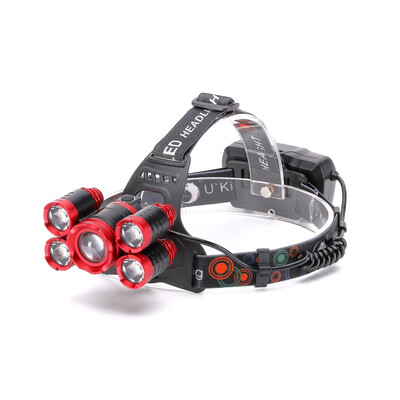 

UKing Zq-X843 4000LM Xml-T6 Rechargeable 4 Mode Zoomable 5 Led Bulb Headlamp