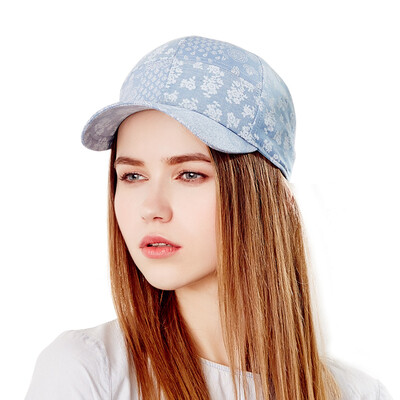 

Jingdong Supermarket Karman KENMONT km-3372 female spring&autumn Korean tide cotton baseball cap light blue