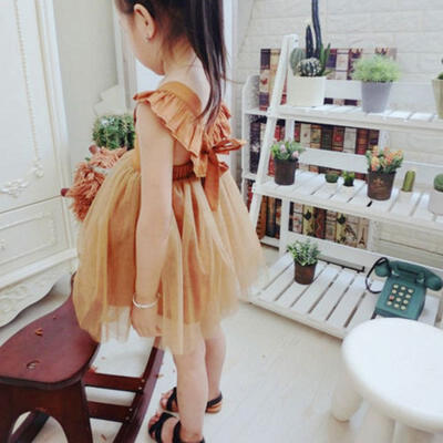 

Princess Dress Baby Girls Wedding Party Prom Birthday Backless Tutu Skirt Dress