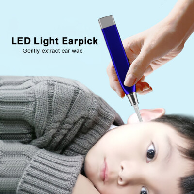 

LED Light Earpick Earwax Remover Flashlight Ear-pick Wax Remover With 3 Tips Ears Health Care