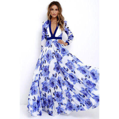 

Women Summer Vintage Boho Long Maxi Evening Party Beach Dress Cocktail Sundress