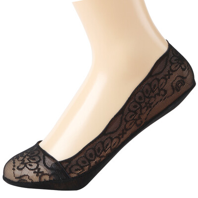 

Jingdong supermarket Langsha lace non-slip shallow mouth stealth socks 3 pairs of color random hair 22-24cm