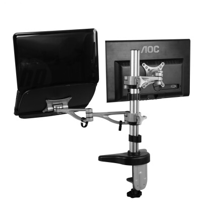 

FLEXIMOUNTS dual arm Desk Laptop Mount Lcd arm for 10-27 SamsungDellAsusAcerHPAOC Computer Monitor&11"-156" Notebook