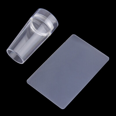 

Hot Clear Plastic Art Stamper Scraper With Cap Transparent Stamping Tool