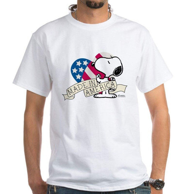 

CafePress Made in America Snoopy - 100 Cotton T-Shirt White