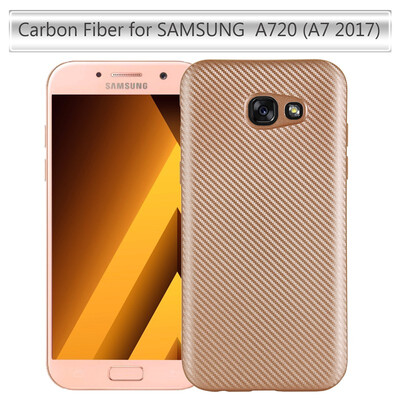 

Goowiiz Phone Case For Samsung Galaxy A320 A3A520 A5A720 A7 2017 Luxury Ultra-thin Carbon Fiber Soft Silicone protection